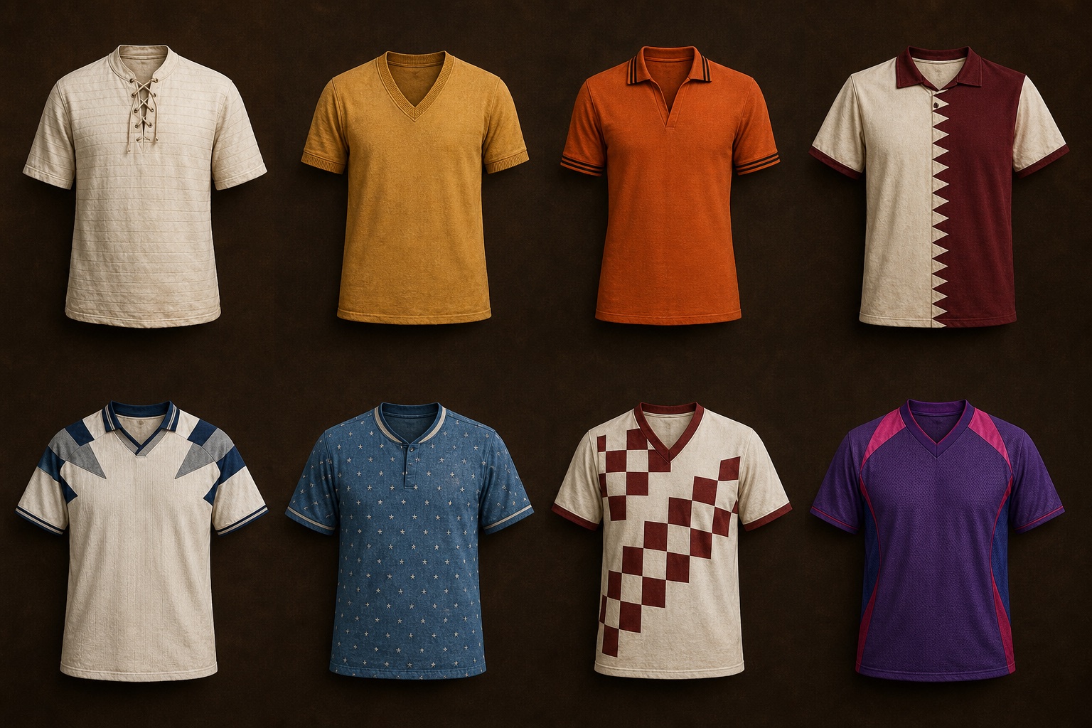 1990 period-inspired original generic football shirt